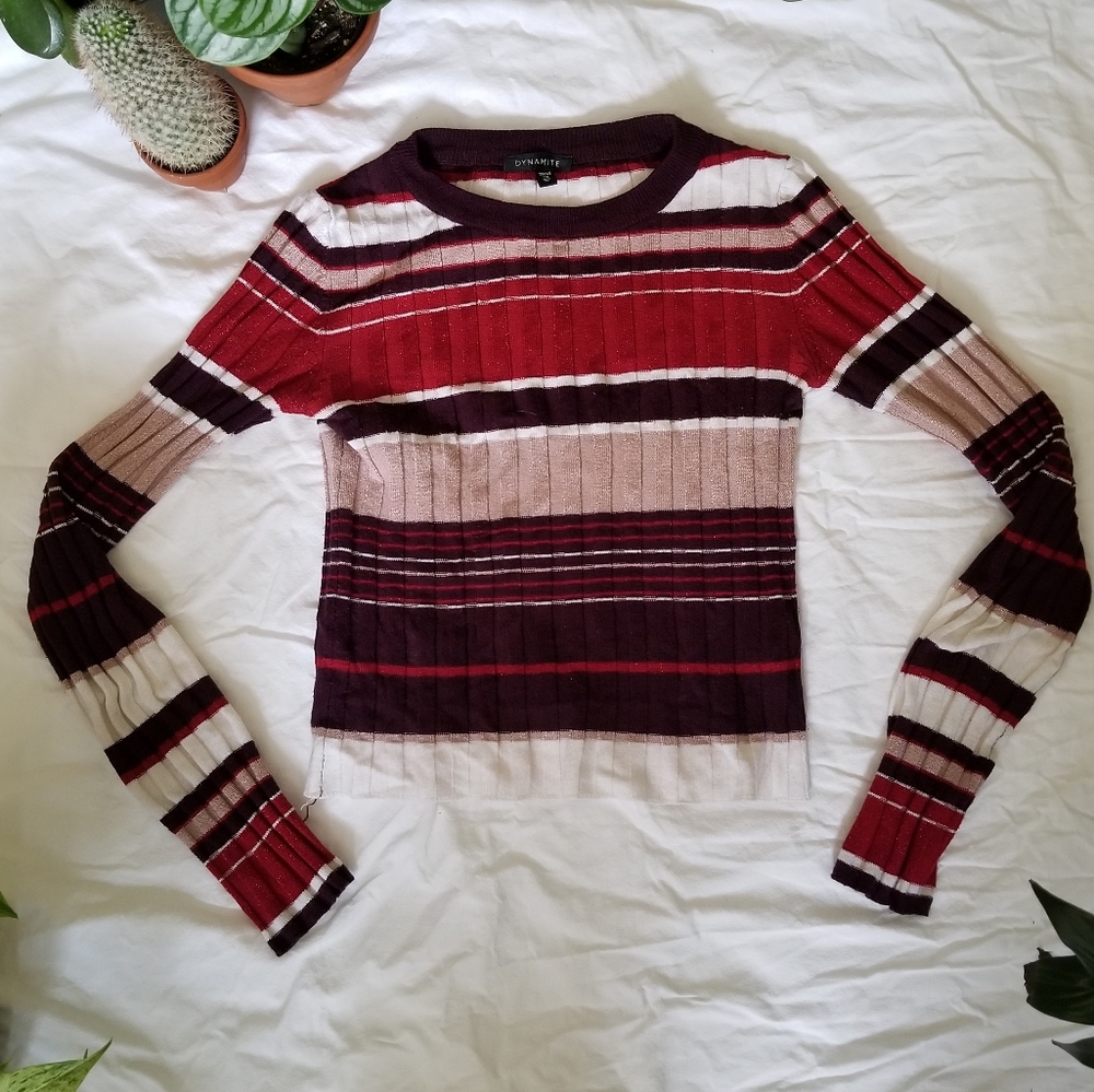 Dynamite striped sweater
